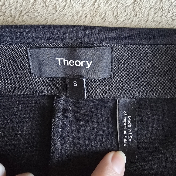 Theory Raebeanie K Ponte Kick Flare Cropped pull on pants size small - Picture 9 of 10